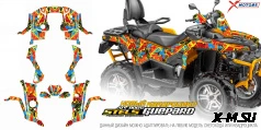 Наклейки на квадроцикл (комплект наклеек) для ATV STELS GUEPARD
