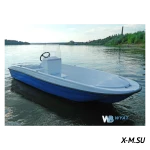 Моторная лодка WYATBOAT Пингвин с консолью (тримаран)