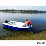Стеклопластиковая лодка WYATBOAT 430 (стеклопластиковый тримаран)