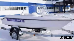 Стеклопластиковая моторная лодка Wyatboat-430 М (килевая)