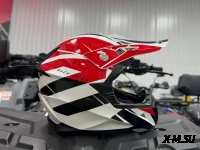 Шлем кроссовый HETOSHI XD1-73 цв. Черно-бело-оранжевый р. XXL