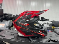 Шлем кроссовый HETOSHI AD3-12 цв. Черно-красный  р. L