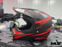 Шлем кроссовый HETOSHI AD3-5  цв. Черно-оранжевый  р. XL