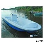 Моторная лодка WYATBOAT Пингвин с консолью (тримаран)