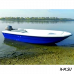 Стеклопластиковая лодка WYATBOAT 430 (стеклопластиковый тримаран)