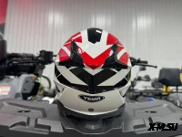 Шлем кроссовый HETOSHI XD1-73 цв. Черно-бело-оранжевый р. XXL