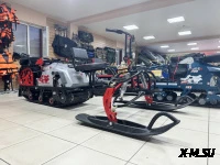 Лыжный модуль IKUDZO (усилен, пласт.лыжи, с подогревом ручек) черно красный