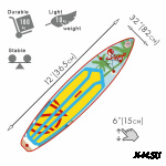 Надувная доска для sup-бординга ZAP FUSION 12