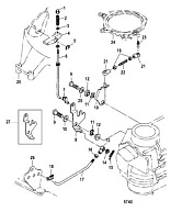Замок стартера 2-х тактного ПЛМ MERCURY 30 M Серийный номер от 0N055505 и выше