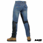 Джинсы KOMINE PK719 (с чёрной сетчатой вставкой) Blue